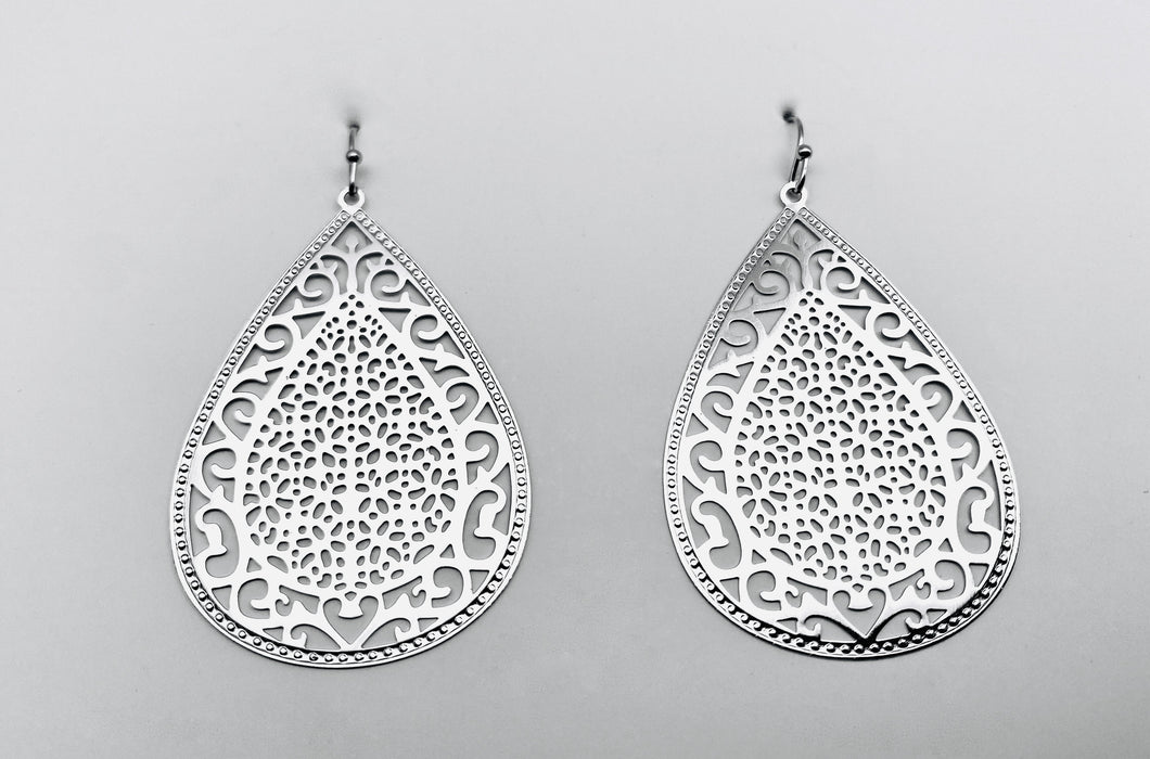 Filigree Teardrop Earring