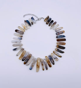 Semi-Precious Stone Statement Necklace