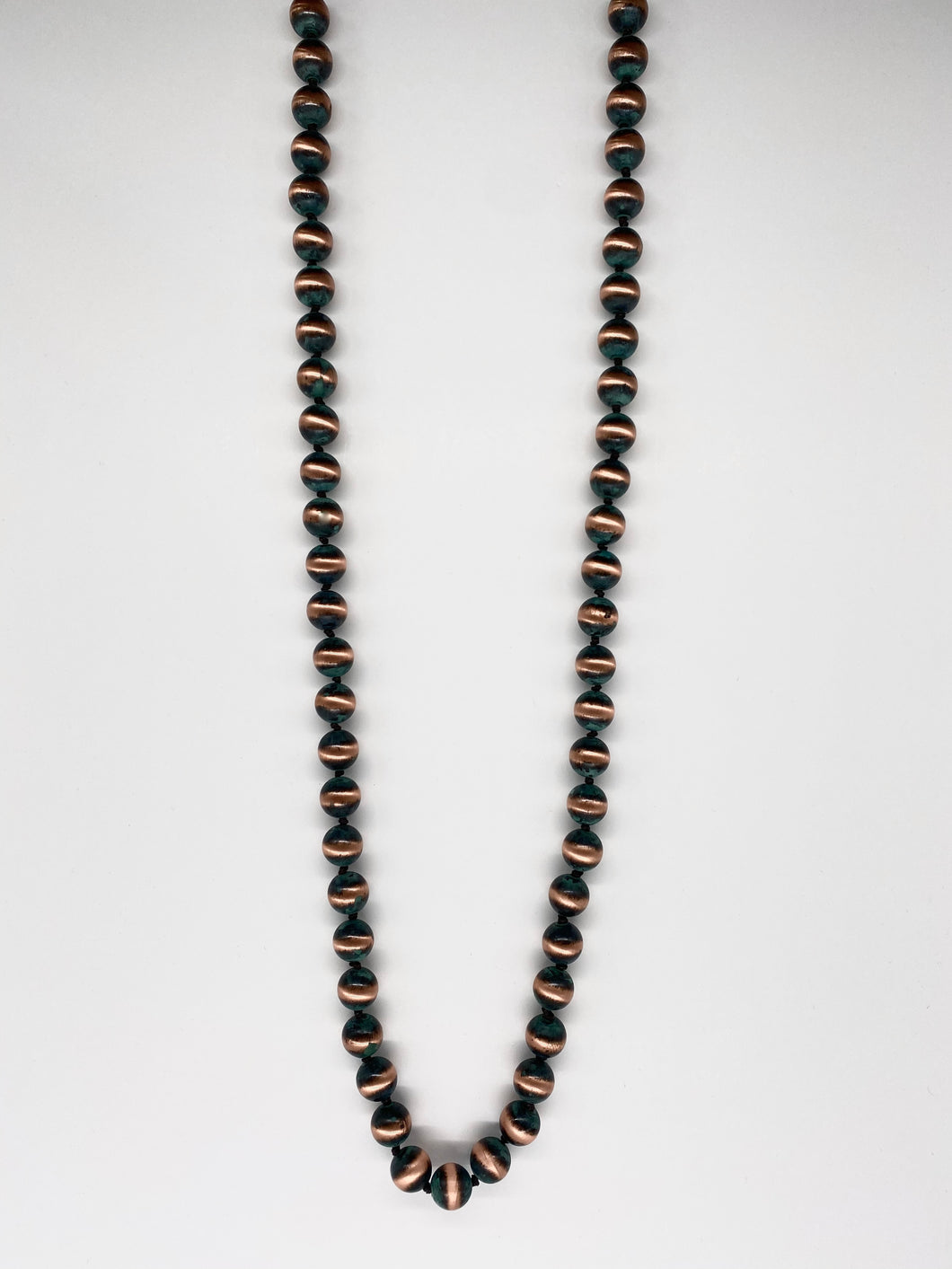 Copper Patina Long Necklace