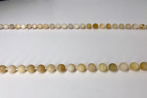 Semi-Precious Stone Long Necklace-White