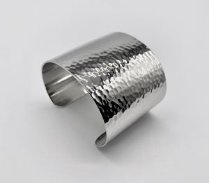 Hammered Silver Cuff