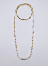 Load image into Gallery viewer, Semi-Precious Stone Long Necklace-White
