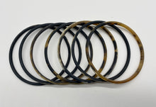 Load image into Gallery viewer, Bone Bangles-Black
