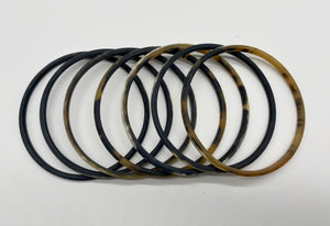 Bone Bangles-Black