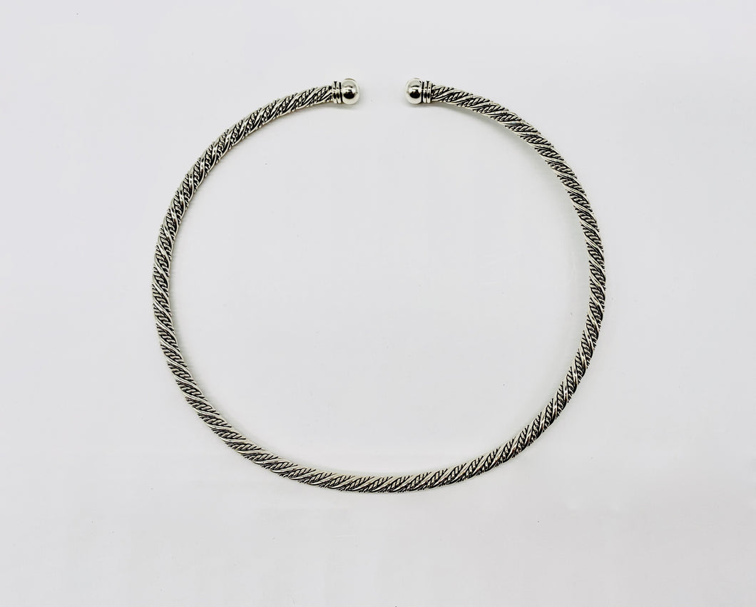 Silver Twist Choker