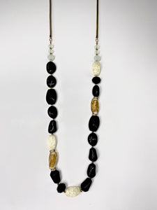 Black & Gold Long Necklace