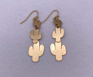 Cactus Dangle - Gold