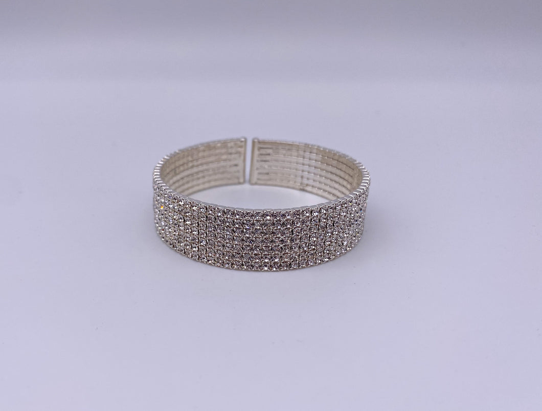 Rhinestone Band Cuff