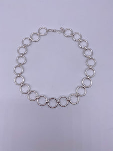 Round Link Necklace - Silver