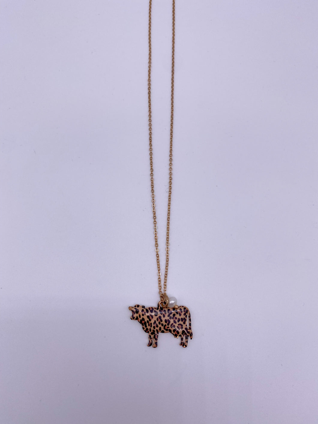 Leopard Cow Necklace