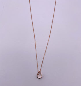 Teardrop Necklace - Rosegold