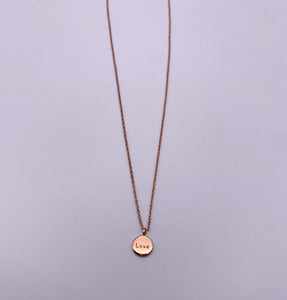 LOVE Necklace - Rosegold