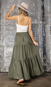 Maisie Maxi Skirt - Olive