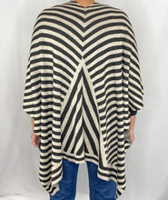 Load image into Gallery viewer, Darla Directional Stripe Poncho Sweater
