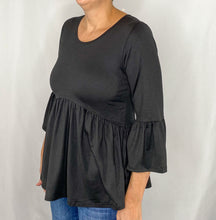 Load image into Gallery viewer, Madelyn Baby Doll Blouse - Black
