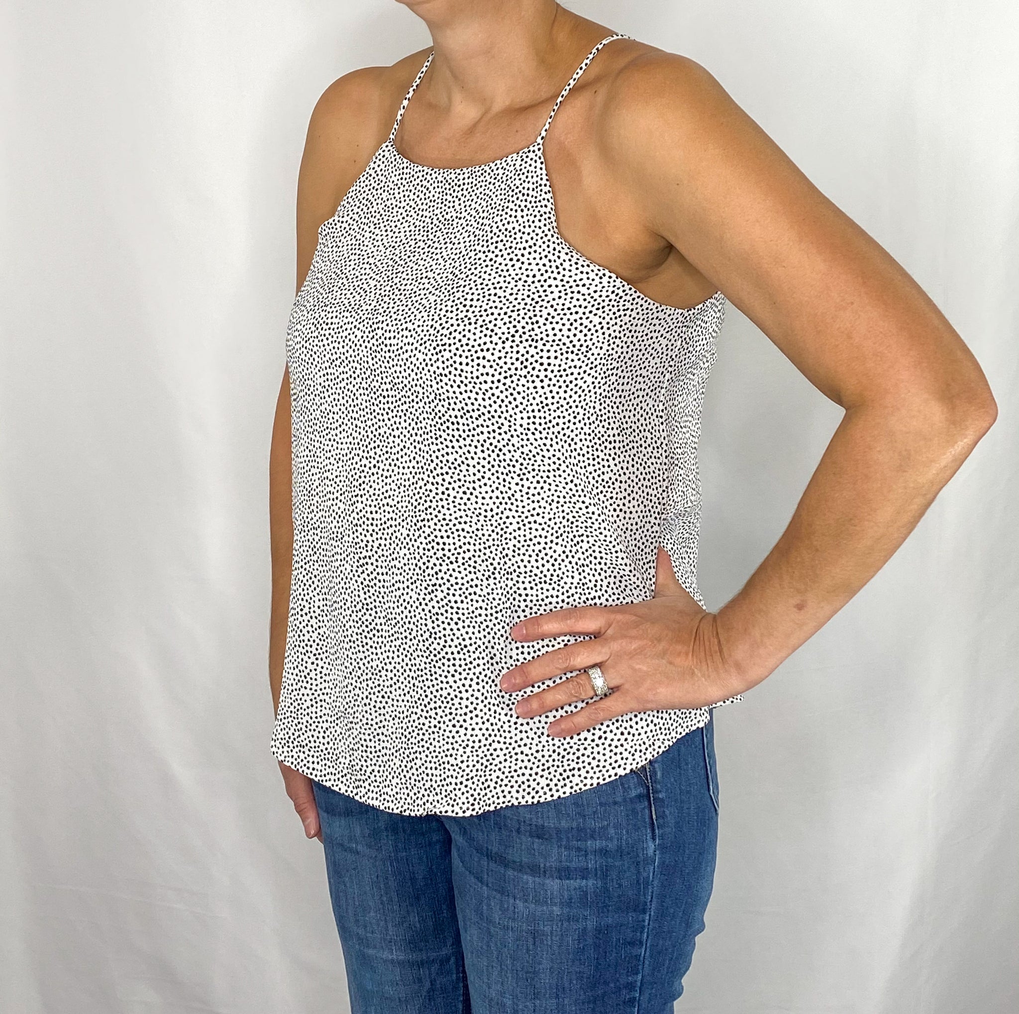 White Racer Tank Top - Mia Mia Mine