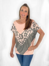 Load image into Gallery viewer, Cece  Chevron Cheetah Blouse
