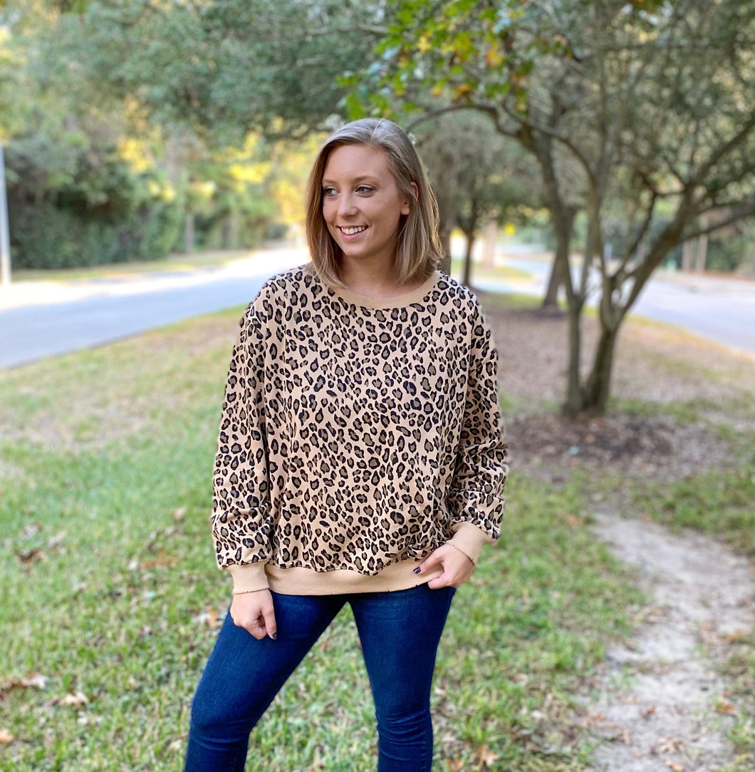 Lou Lou Leopard Pullover