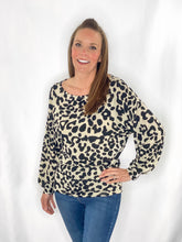 Load image into Gallery viewer, Charlie Cheetah Knit Top
