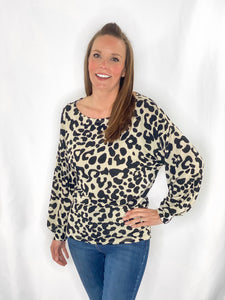 Charlie Cheetah Knit Top